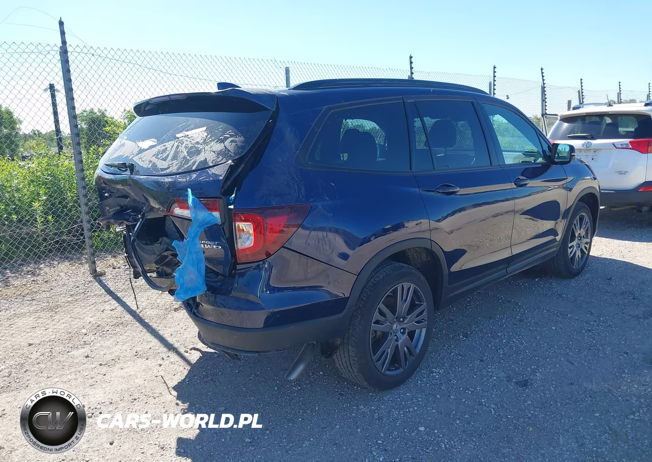 2022 Honda Pilot Awd Sport VIN:5FNYF6H39NB076635 - 4