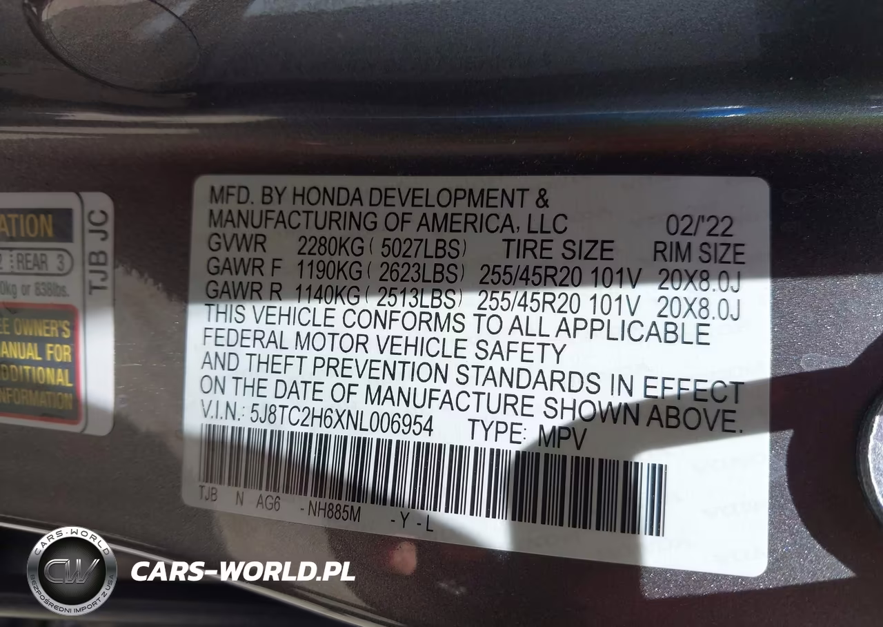 2022 Acura Rdx A-Spec Package VIN:5J8TC2H6XNL006954 - 9