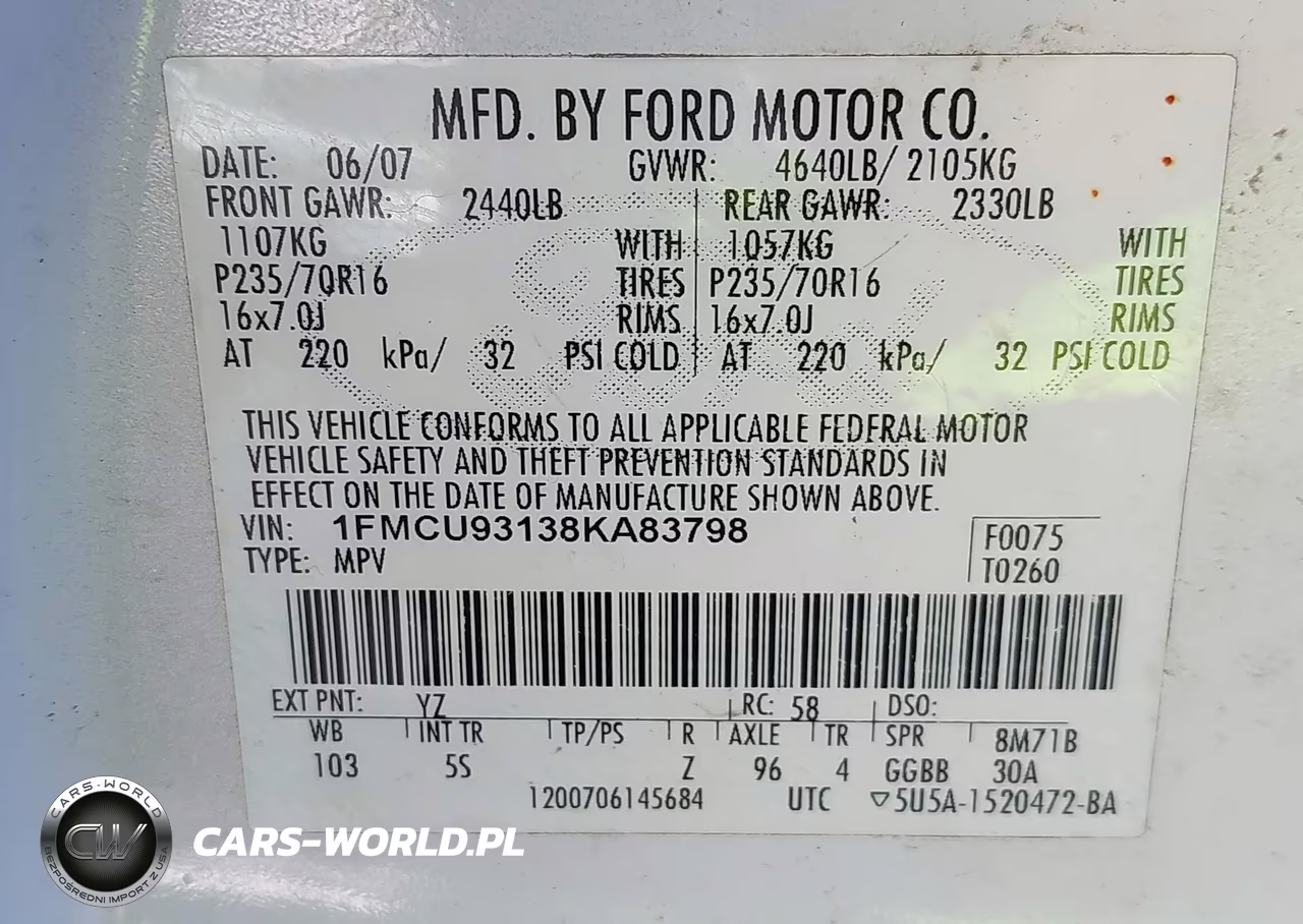 2008 Ford Escape Xlt VIN:1FMCU93138KA83798 - 11