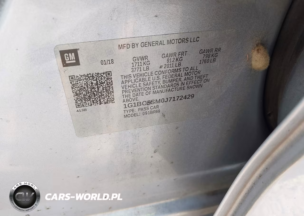 2018 Chevrolet Cruze Ls Auto VIN:1G1BC5SM0J7172429 - 9