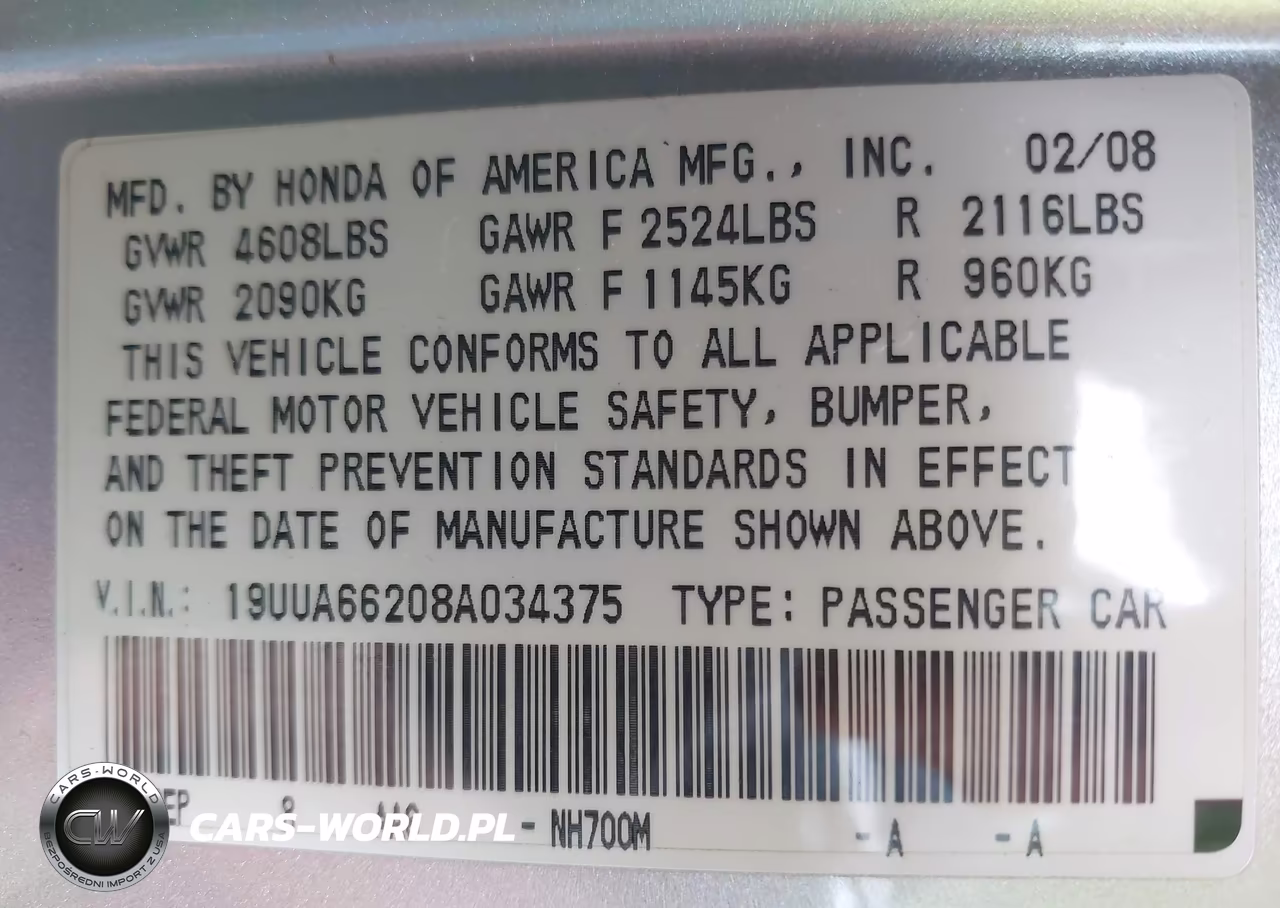 2008 Acura Tl 3.2 VIN:19UUA66208A034375 - 9