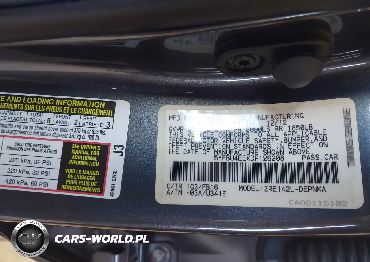 2013 Toyota Corolla Le VIN:5YFBU4EEXDP126208 - 9