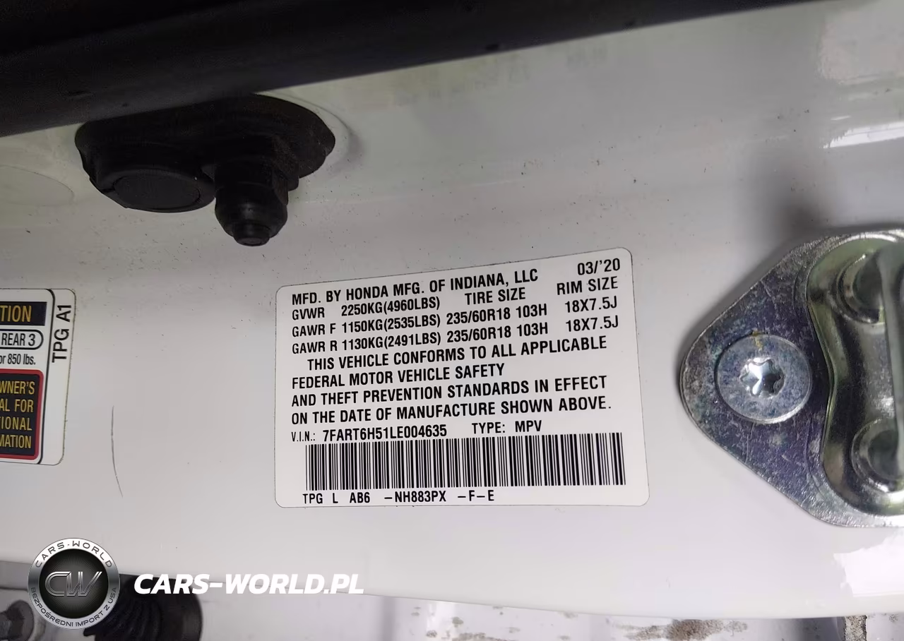 2020 Honda Cr-V Hybrid Ex VIN:7FART6H51LE004635 - 9