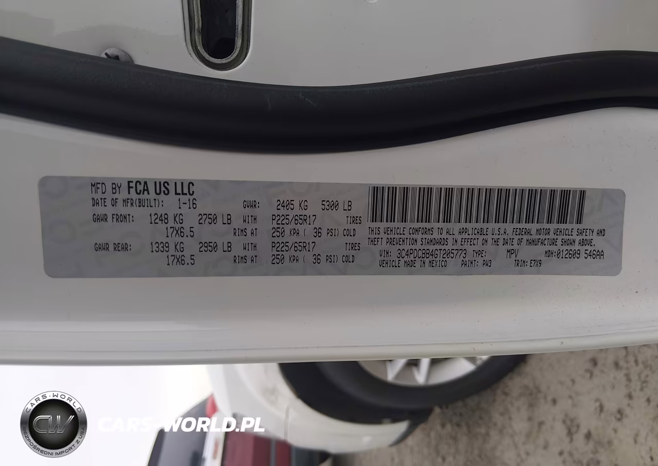 2016 Dodge Journey Sxt VIN:3C4PDCBB4GT205773 - 9
