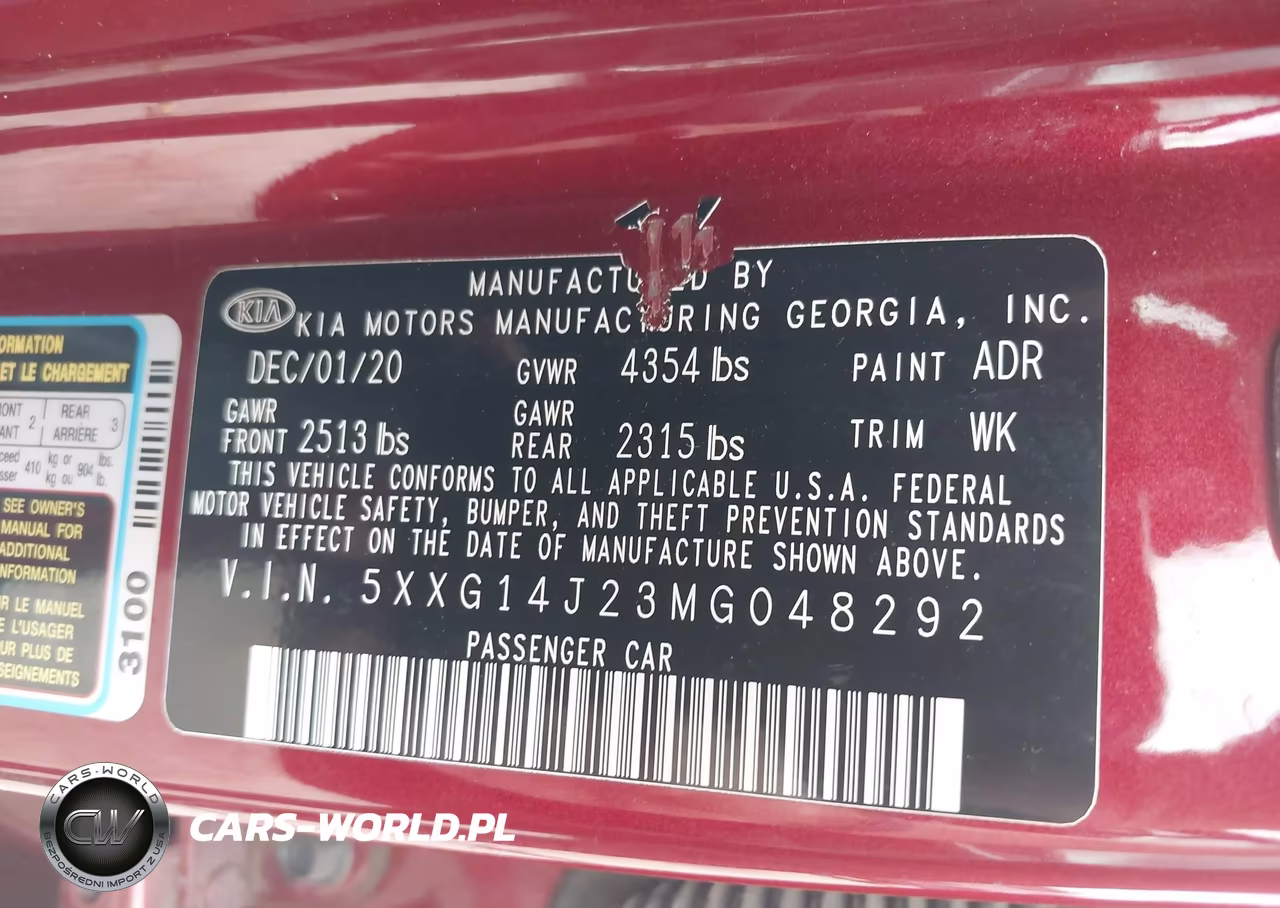 2021 Kia K5 Lxs VIN:5XXG14J23MG048292 - 9