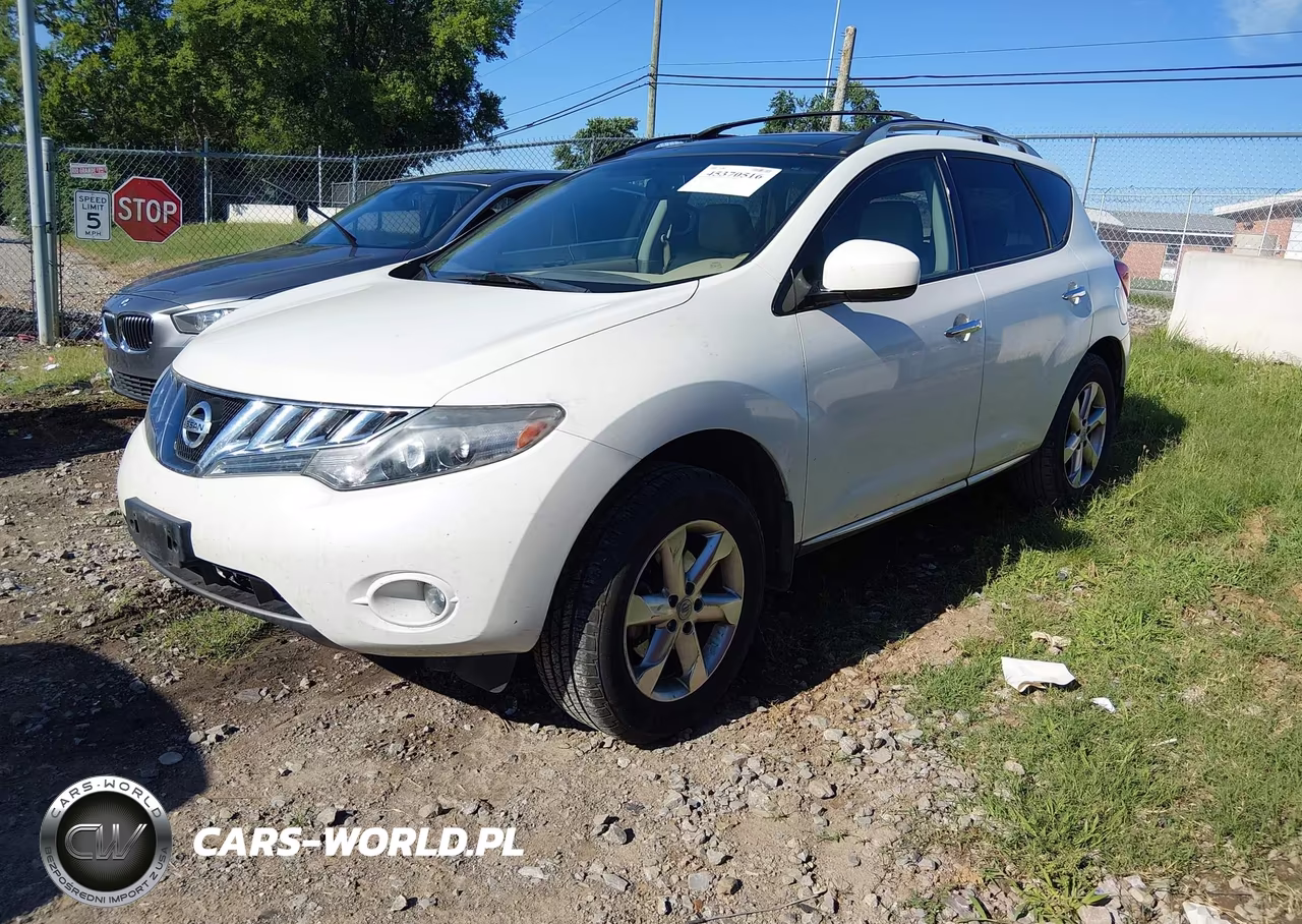 2010 Nissan Murano Sl VIN:JN8AZ1MU8AW013384 - 2