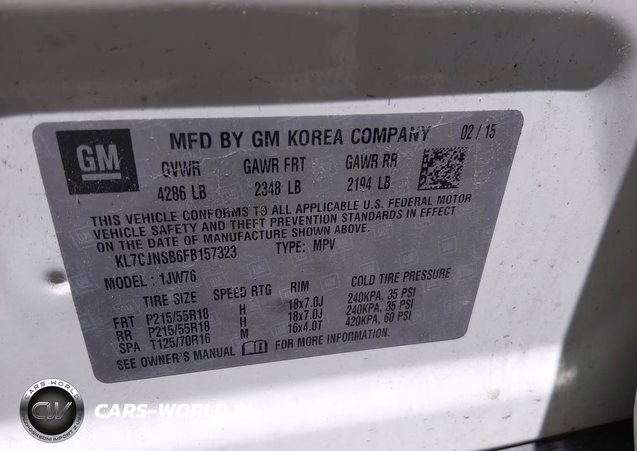 2015 Chevrolet Trax Ltz VIN:KL7CJNSB6FB157323 - 9