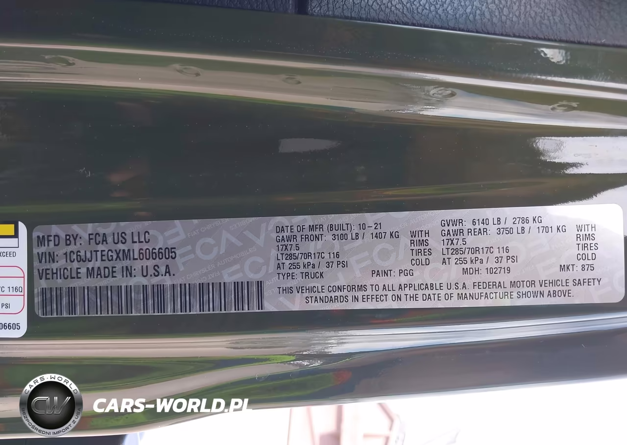 2021 Jeep Gladiator Mojave 4X4 VIN:1C6JJTEGXML606605 - 9