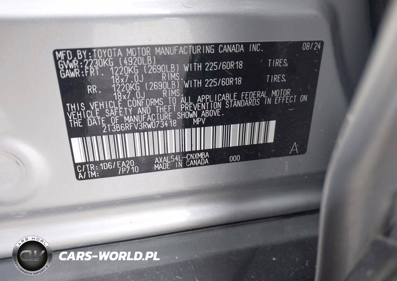 2024 Toyota Rav4 Hybrid Xle Premium VIN:2T3B6RFV3RW073418 - 9
