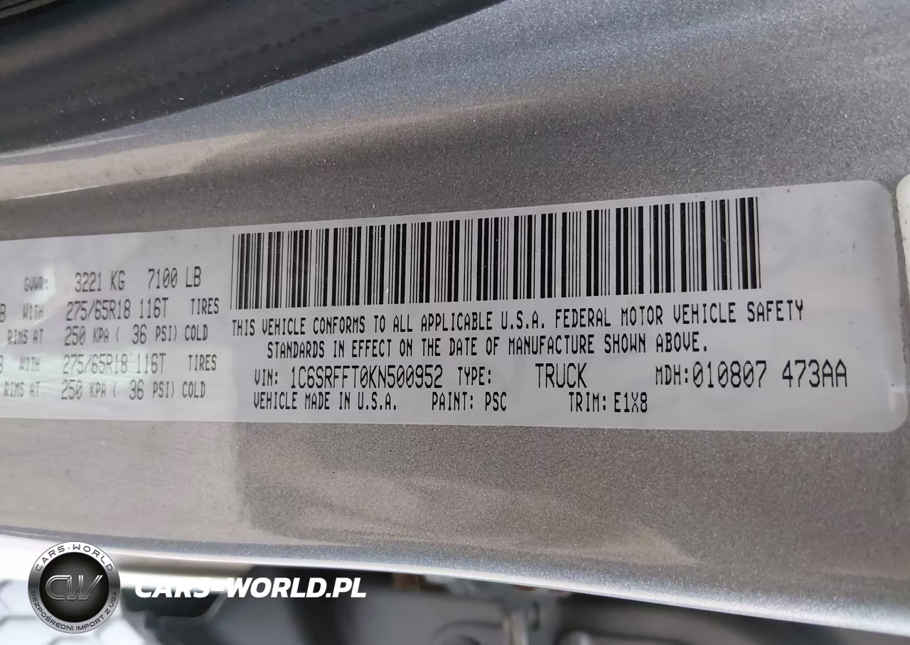 2019 Ram 1500 Big Horn-Lone Star 4X4 5'7 Box VIN:1C6SRFFT0KN500952 - 9
