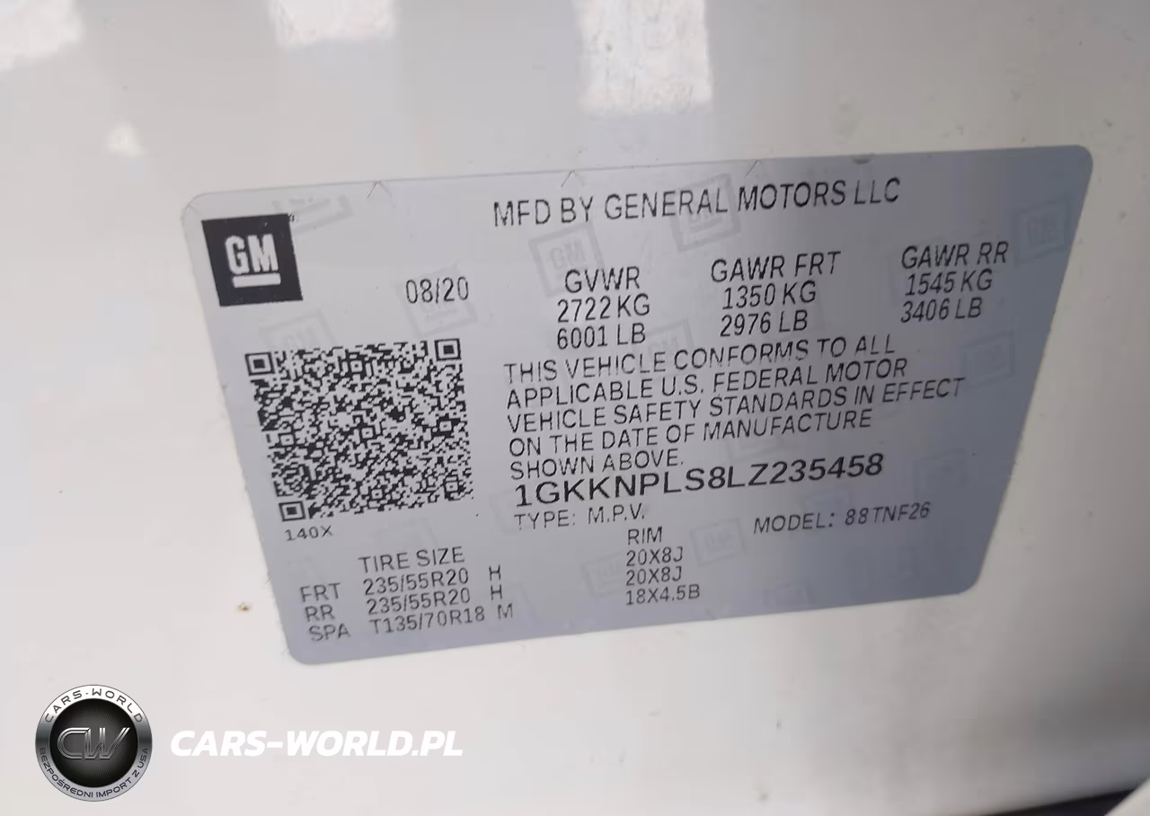 2020 GMC Acadia Fwd Denali VIN:1GKKNPLS8LZ235458 - 9