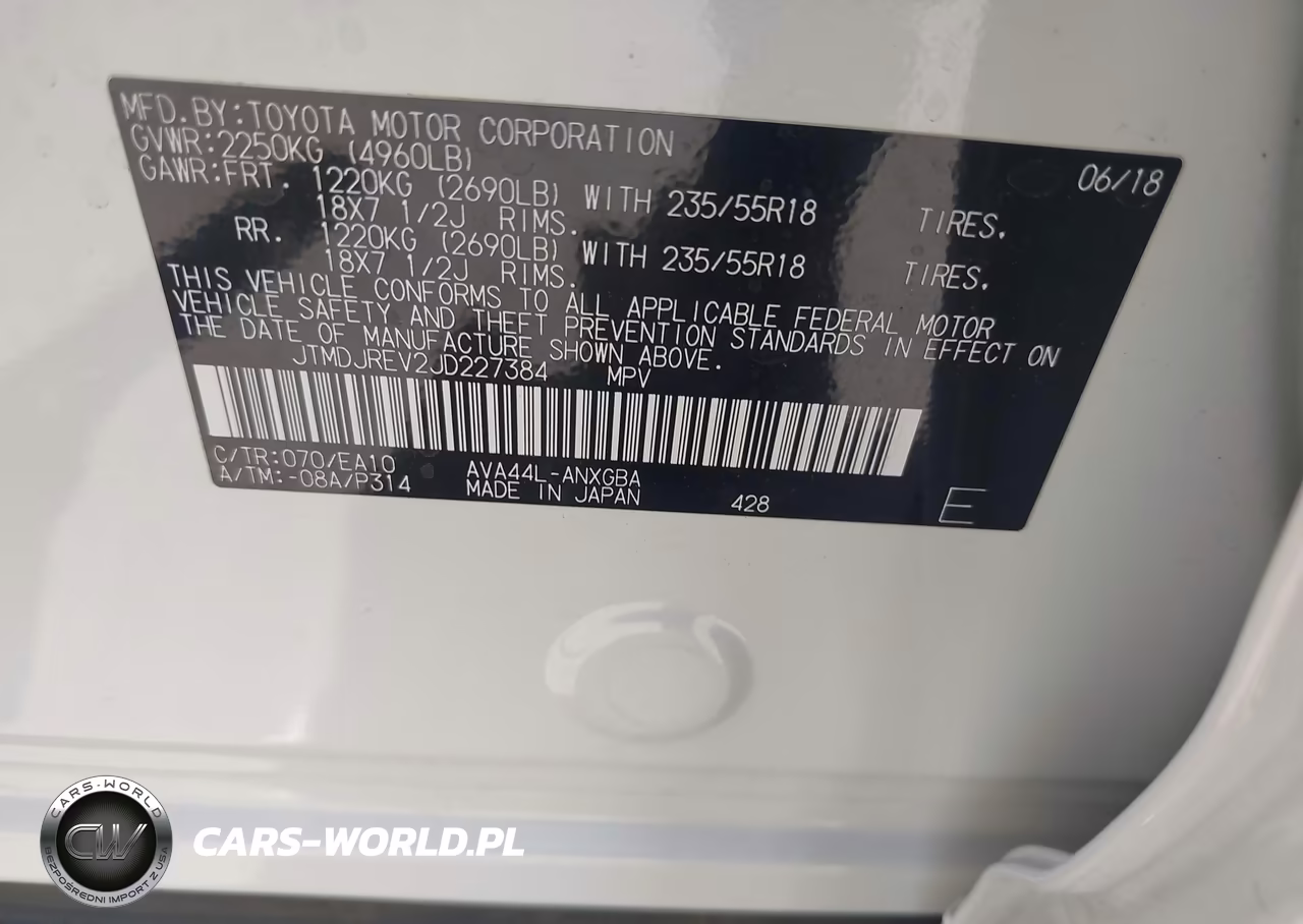 2018 Toyota Rav4 Hybrid Limited VIN:JTMDJREV2JD227384 - 9