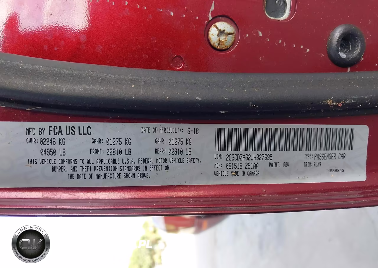 2018 Dodge Challenger Sxt Plus VIN:2C3CDZAG2JH327695 - 9