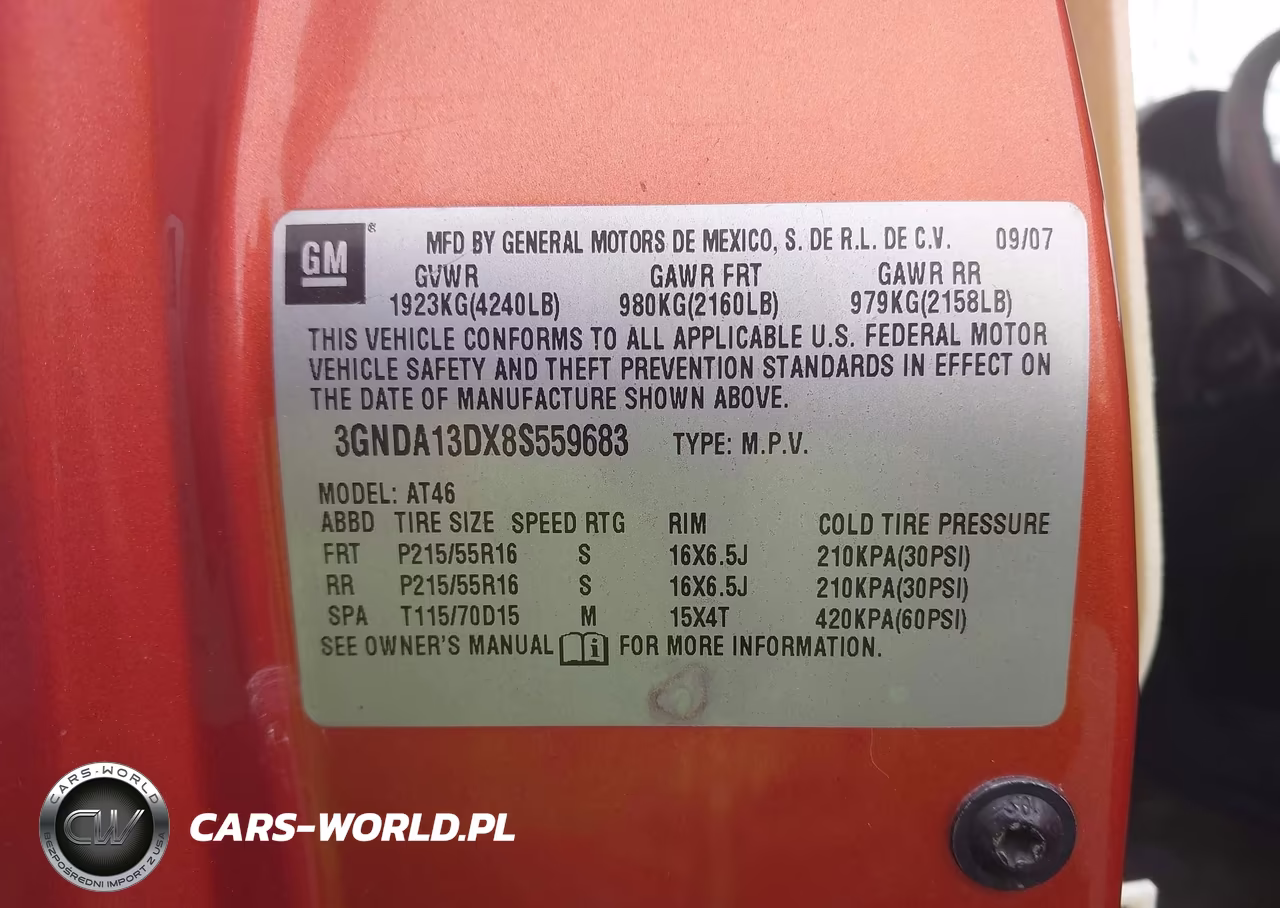 2008 Chevrolet Hhr Ls VIN:3GNDA13DX8S559683 - 9