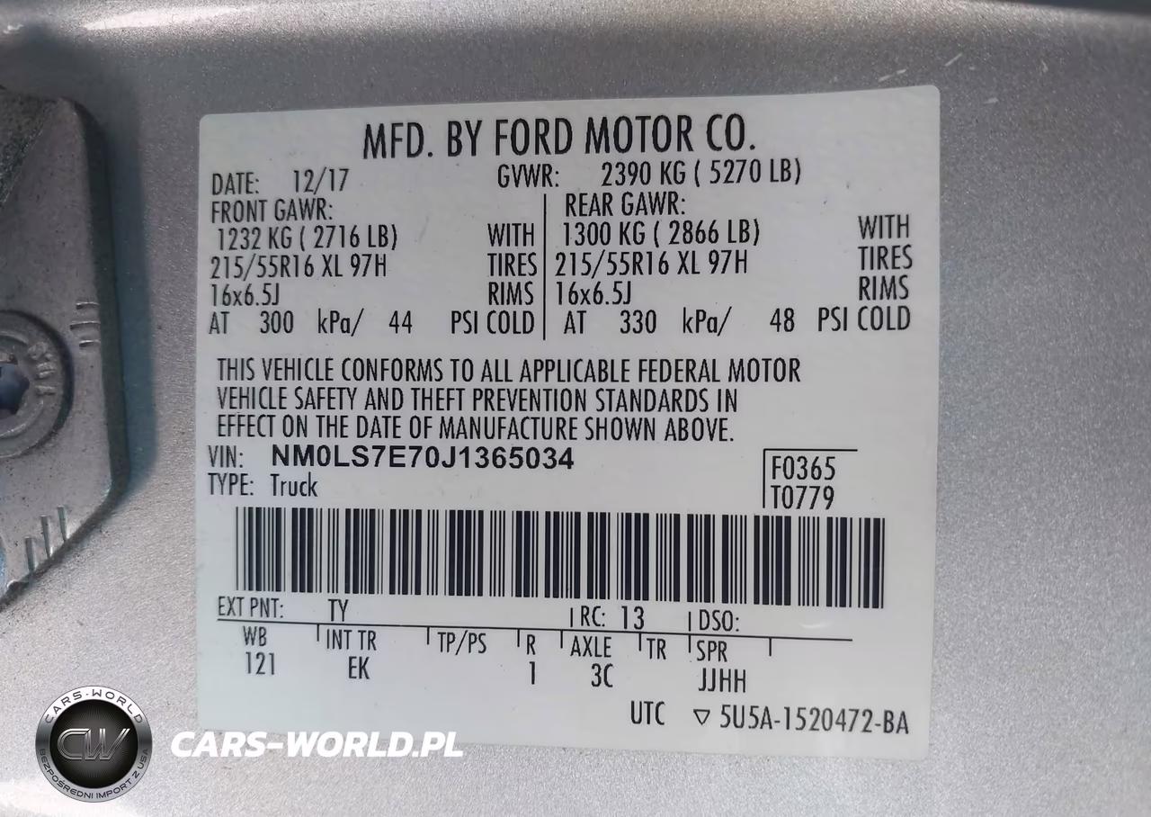 2018 Ford Transit Connect Xl VIN:NM0LS7E70J1365034 - 9
