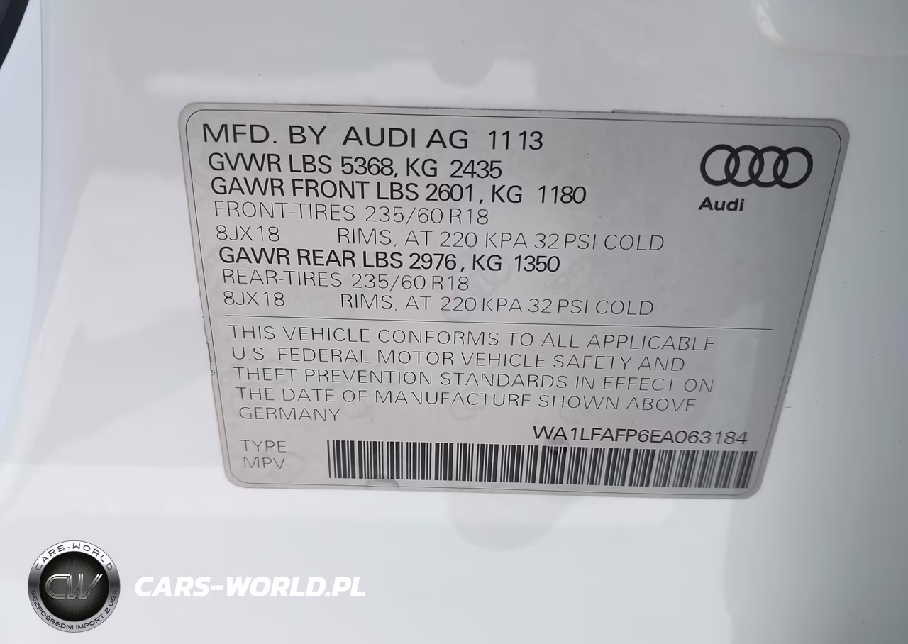2014 Audi Q5 2.0T Premium VIN:WA1LFAFP6EA063184 - 9