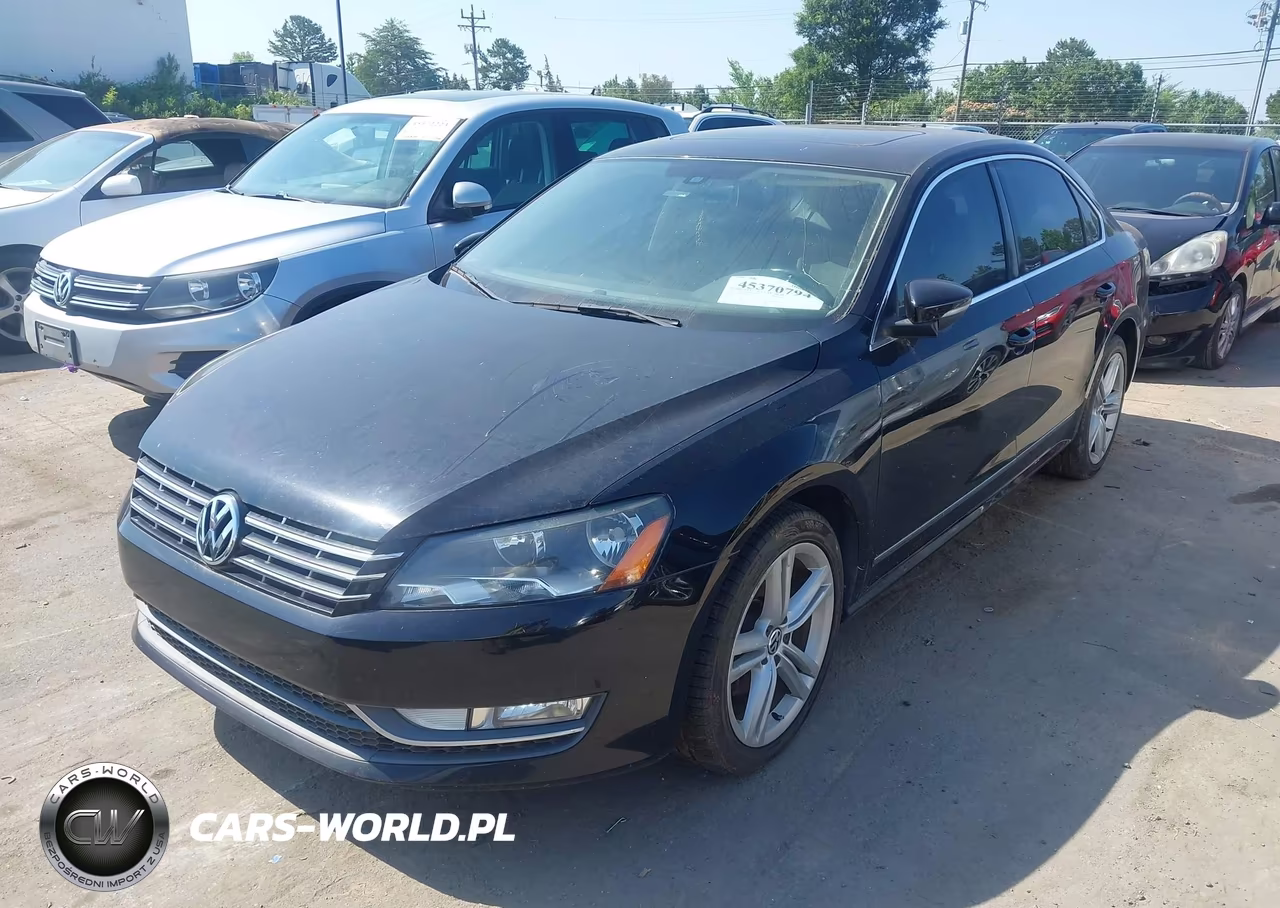 2012 Volkswagen Passat 2.0L Tdi Se VIN:1VWBN7A39CC032537 - 2