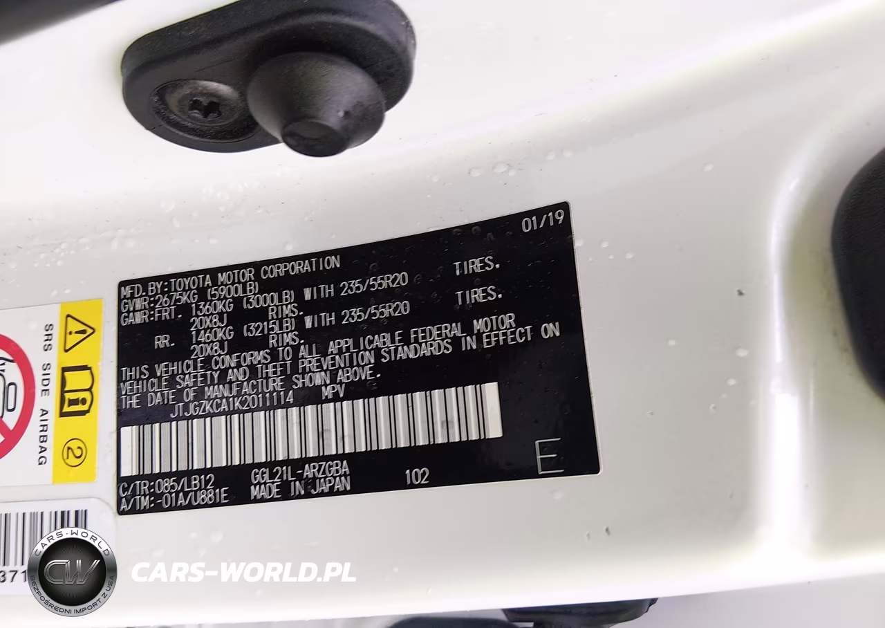 2019 Lexus Rx 350L Premium VIN:JTJGZKCA1K2011114 - 9