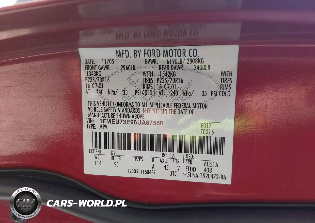 2006 Ford Explorer Xlt VIN:1FMEU73E96UA67588 - 9
