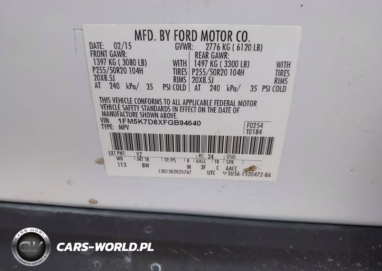 2015 Ford Explorer Xlt VIN:1FM5K7D8XFGB94640 - 9