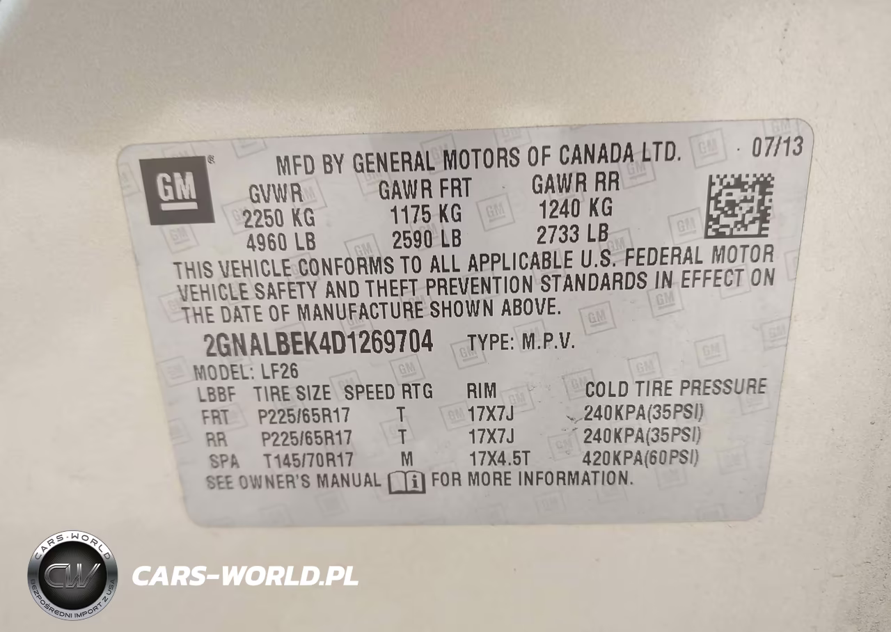 2013 Chevrolet Equinox Ls VIN:2GNALBEK4D1269704 - 9