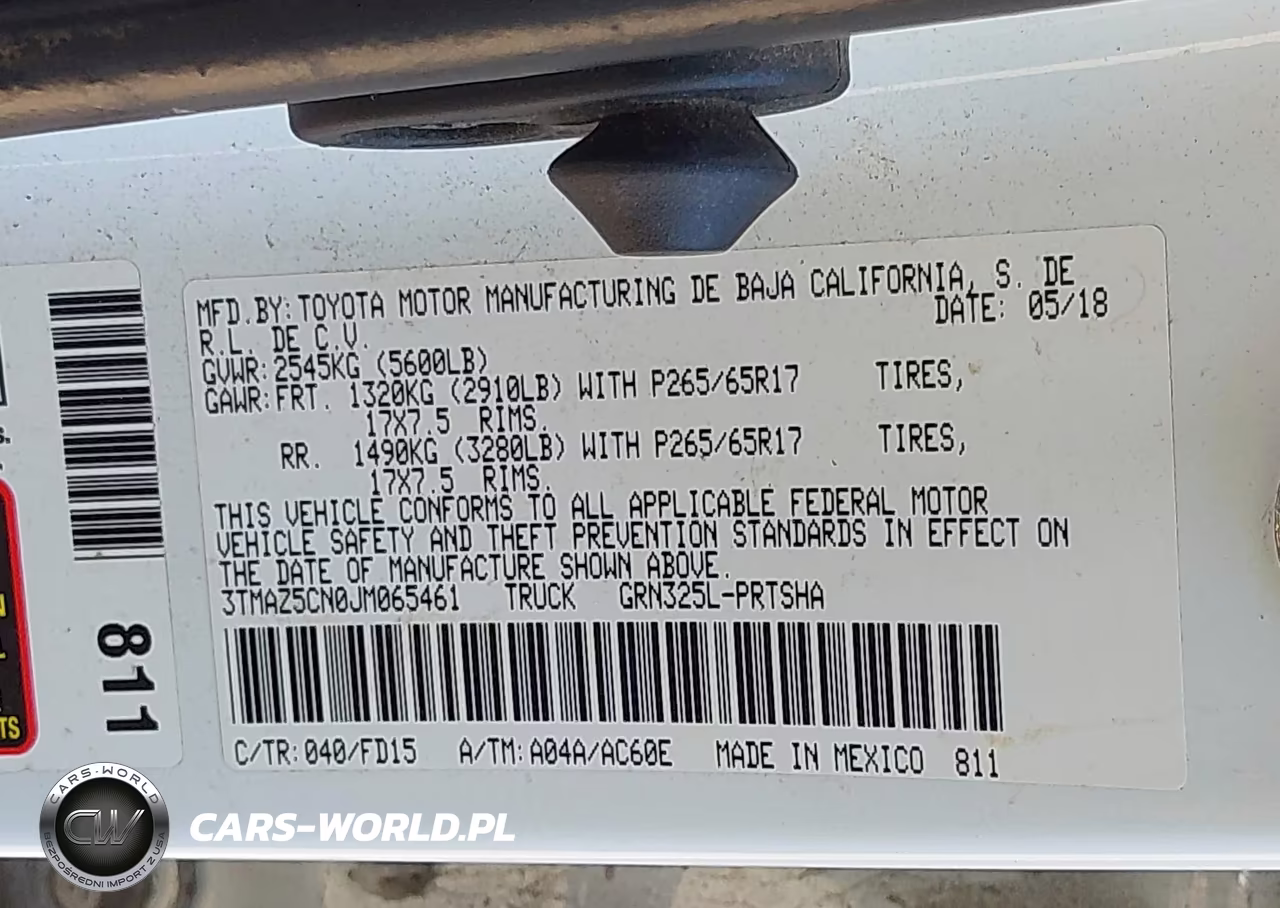 2018 Toyota Tacoma Trd Sport VIN:3TMAZ5CN0JM065461 - 9