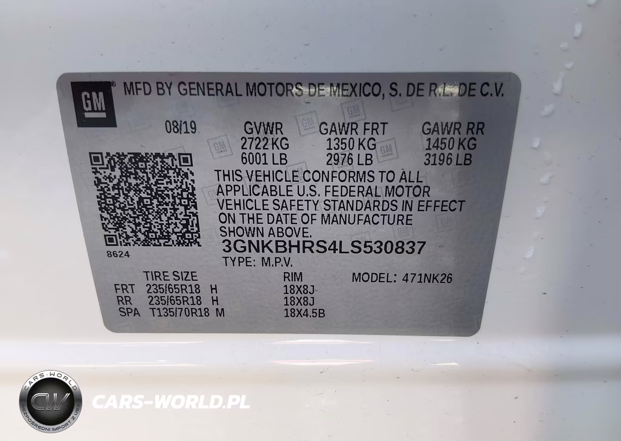 2020 Chevrolet Blazer Awd 2Lt VIN:3GNKBHRS4LS530837 - 9
