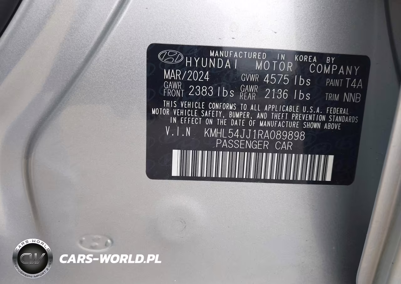 2024 Hyundai Sonata Hybrid Limited VIN:KMHL54JJ1RA089898 - 9