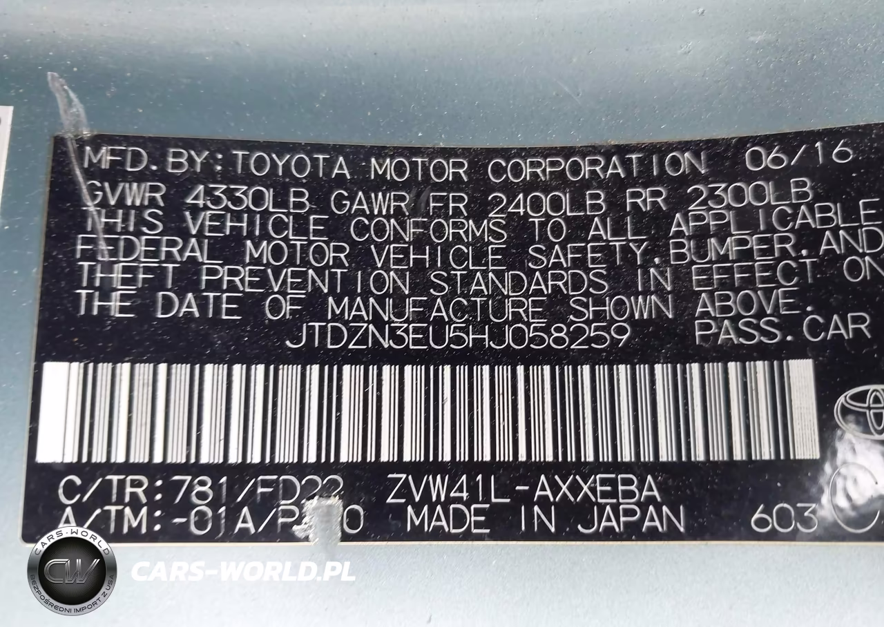 2017 Toyota Prius V Two VIN:JTDZN3EU5HJ058259 - 9