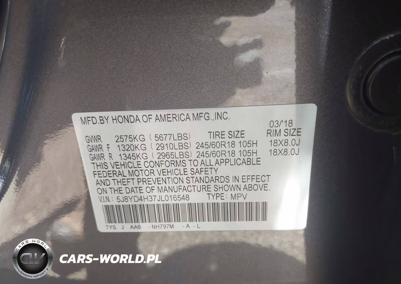 2018 Acura Mdx VIN:5J8YD4H37JL016548 - 9