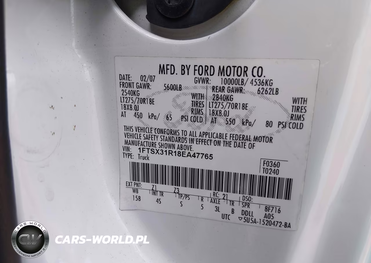 2008 Ford F-350 Fx4-Lariat-Xl-Xlt VIN:1FTSX31R18EA47765 - 9