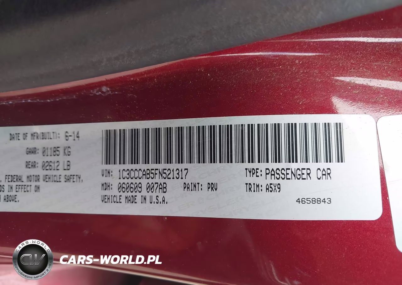 2015 Chrysler 200 Limited VIN:1C3CCCAB5FN521317 - 9