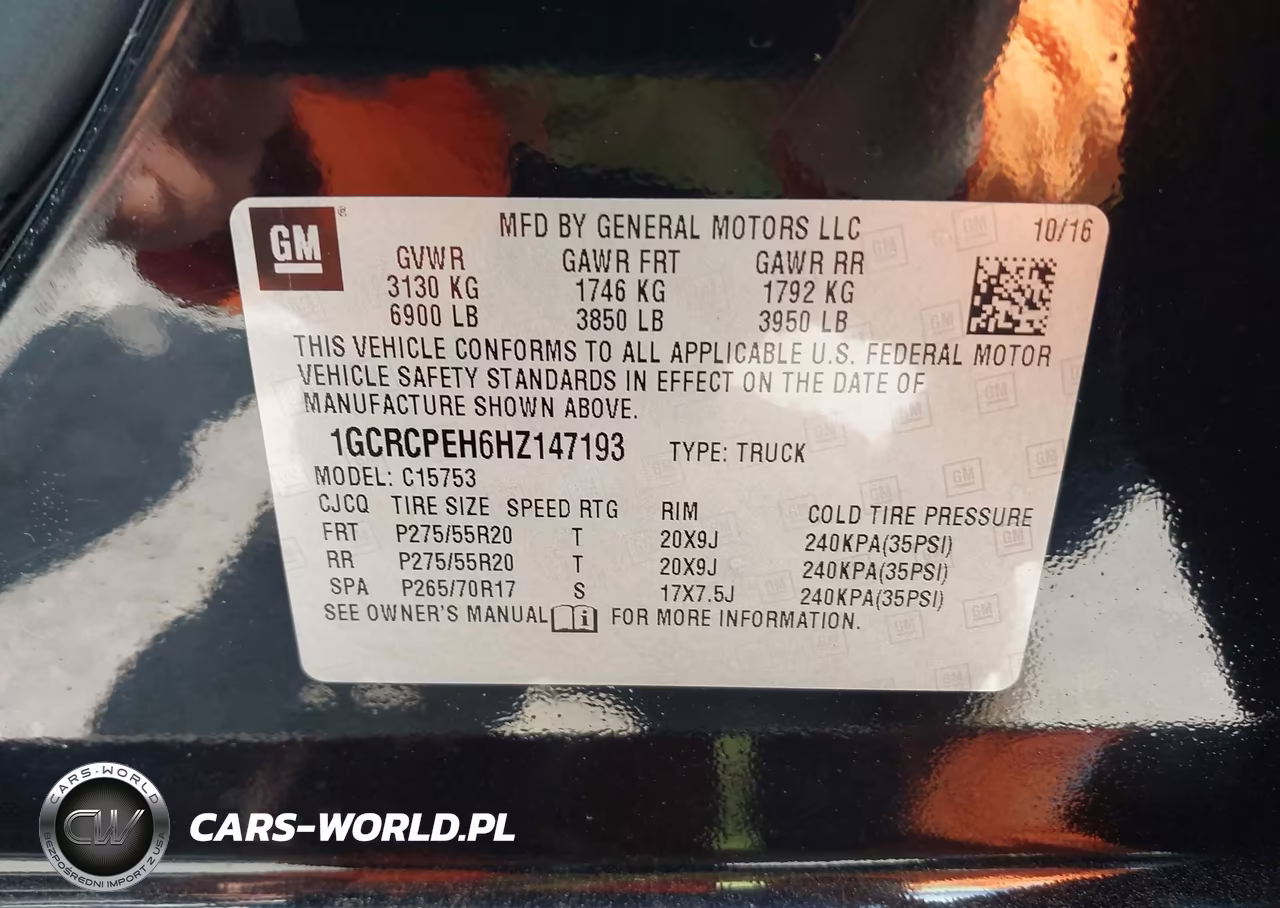 2017 Chevrolet Silverado 1500 Custom VIN:1GCRCPEH6HZ147193 - 9