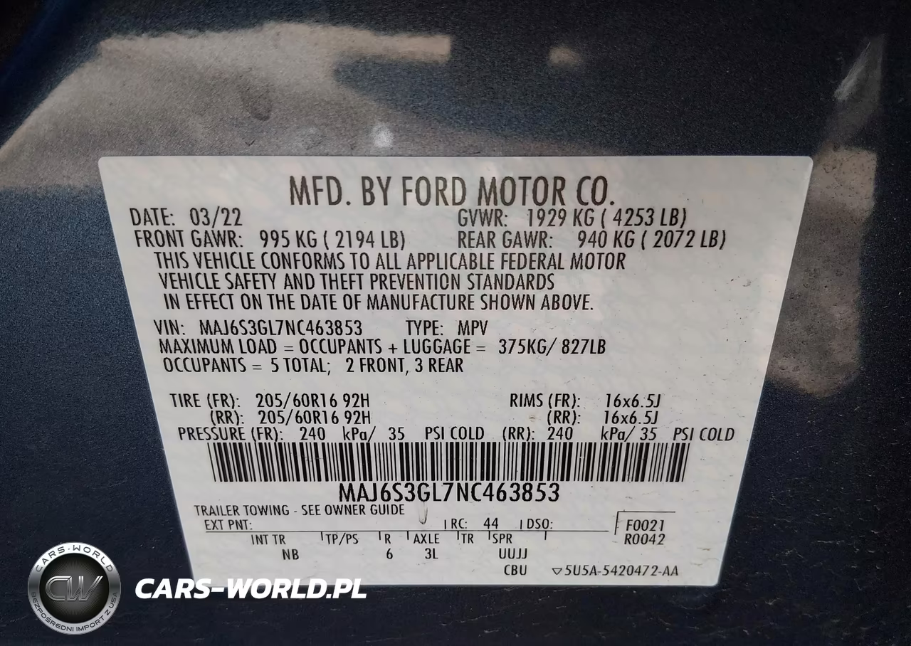 2022 Ford Ecosport Se VIN:MAJ6S3GL7NC463853 - 9