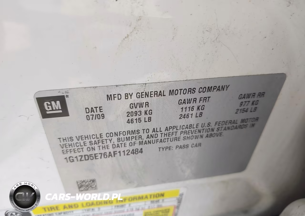 2010 Chevrolet Malibu Lt VIN:1G1ZD5E76AF112484 - 9