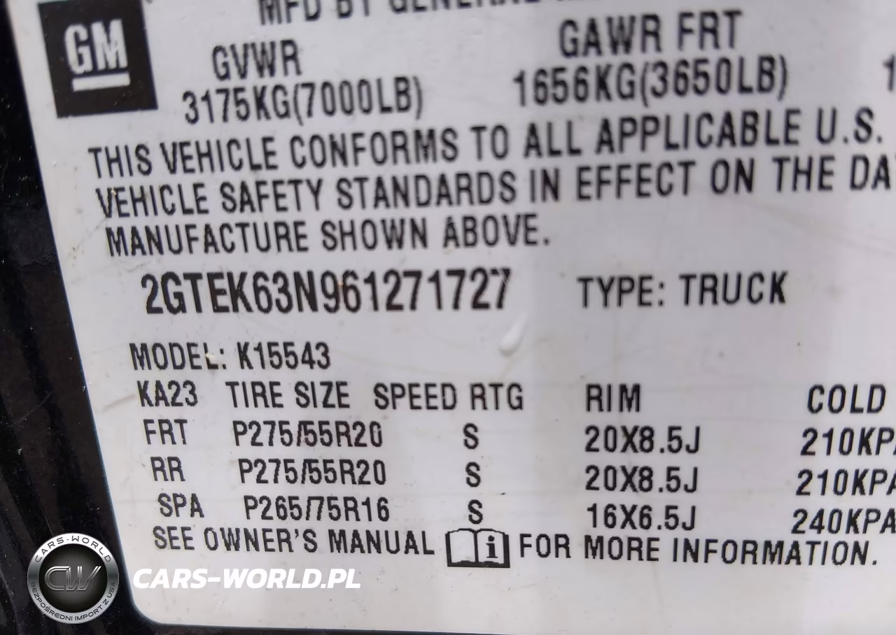 2006 GMC Sierra 1500 Denali VIN:2GTEK63N961271727 - 9