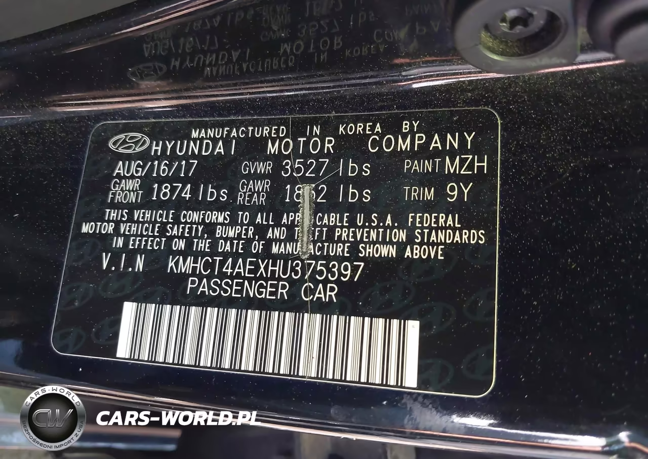2017 Hyundai Accent Se VIN:KMHCT4AEXHU375397 - 9