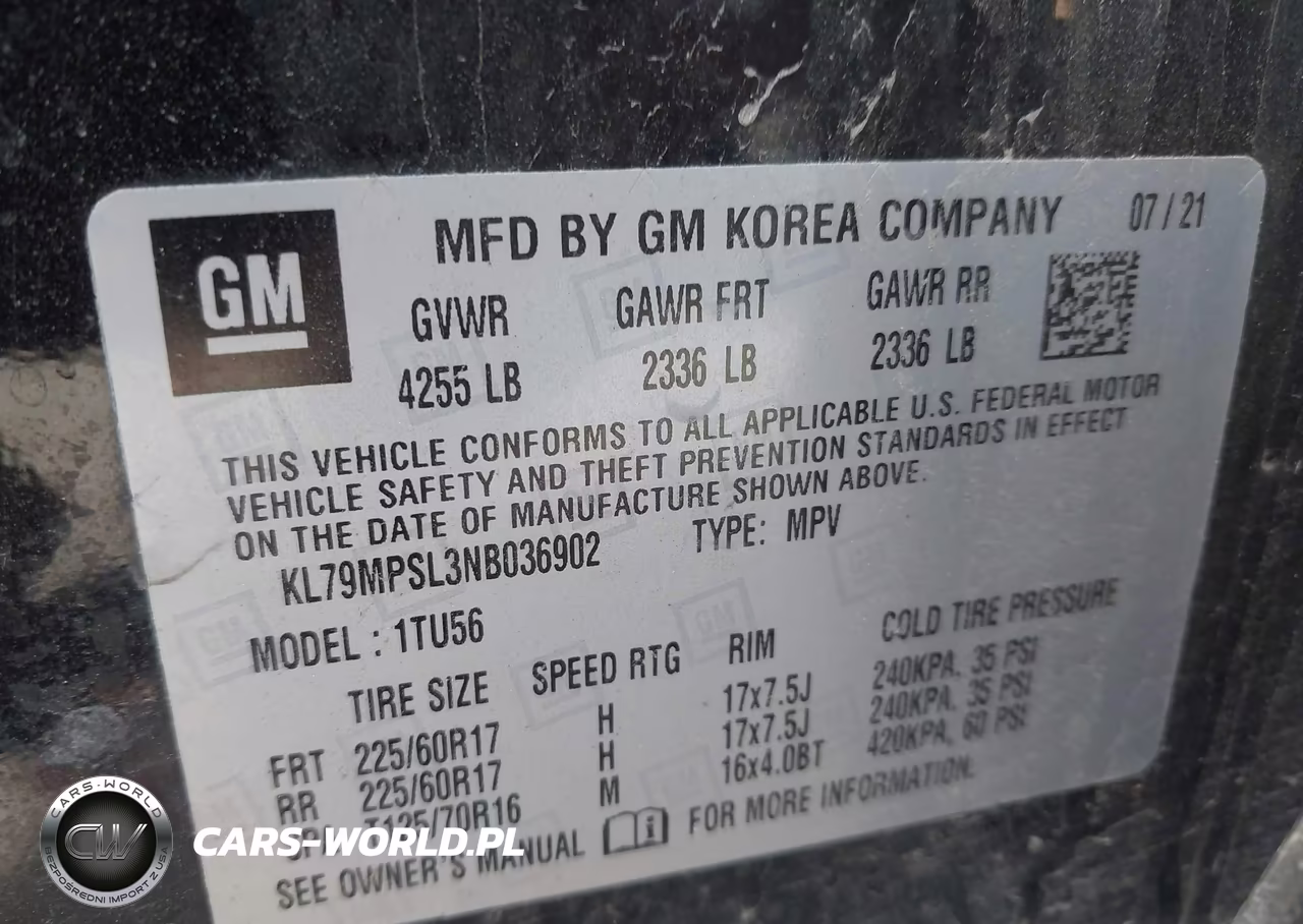 2022 Chevrolet Trailblazer Fwd Lt VIN:KL79MPSL3NB036902 - 9