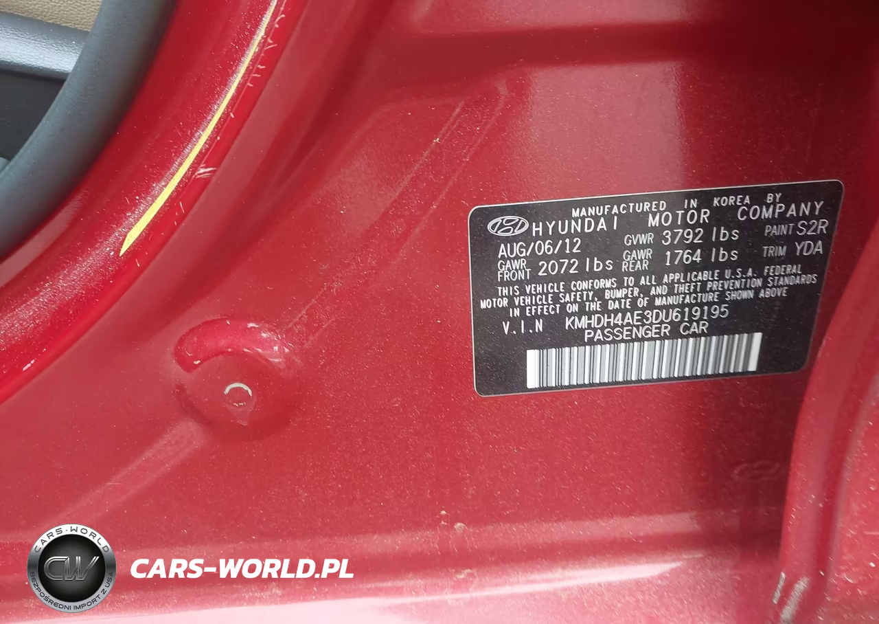 2013 Hyundai Elantra Limited VIN:KMHDH4AE3DU619195 - 9