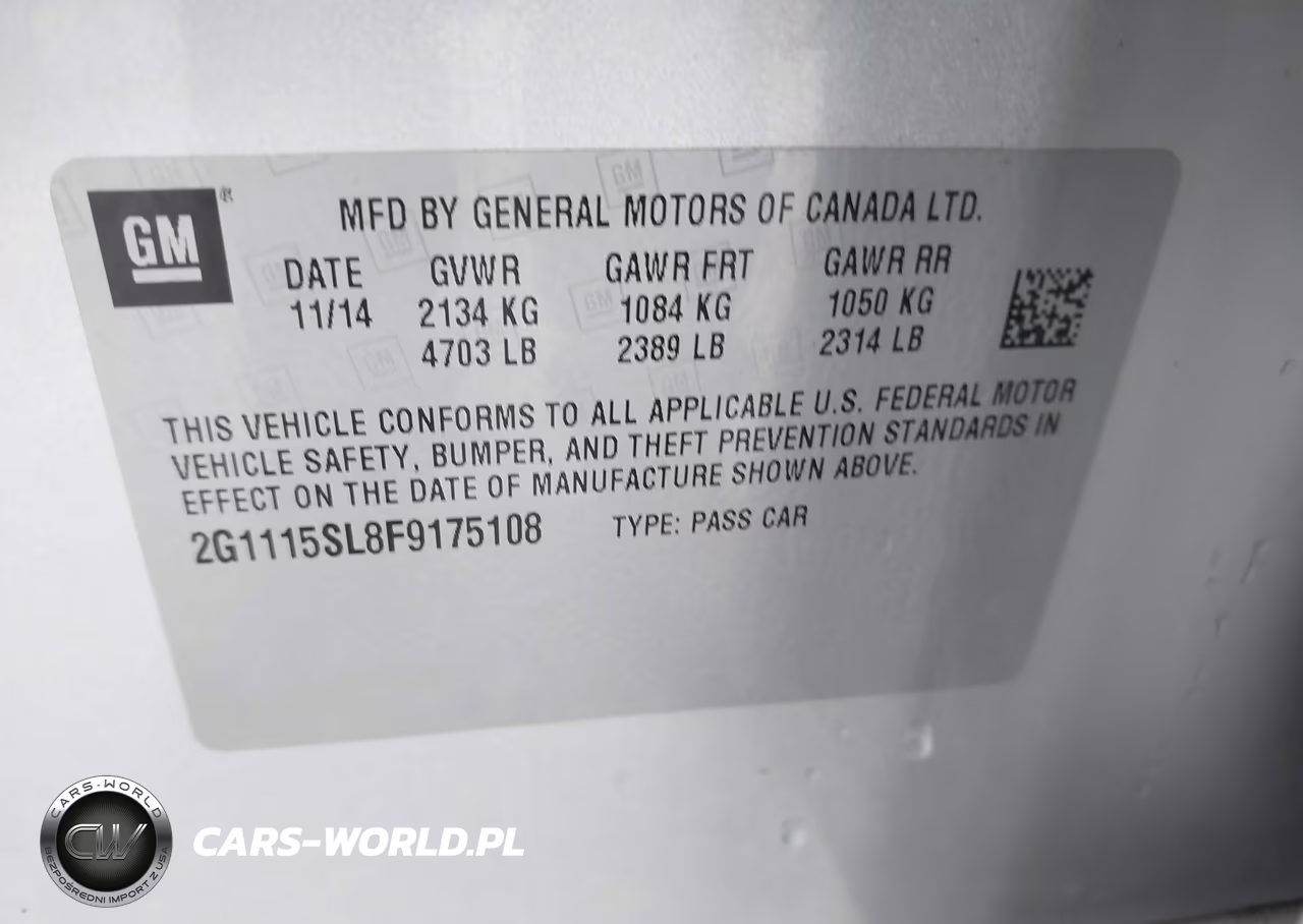 2015 Chevrolet Impala 1Lt VIN:2G1115SL8F9175108 - 9