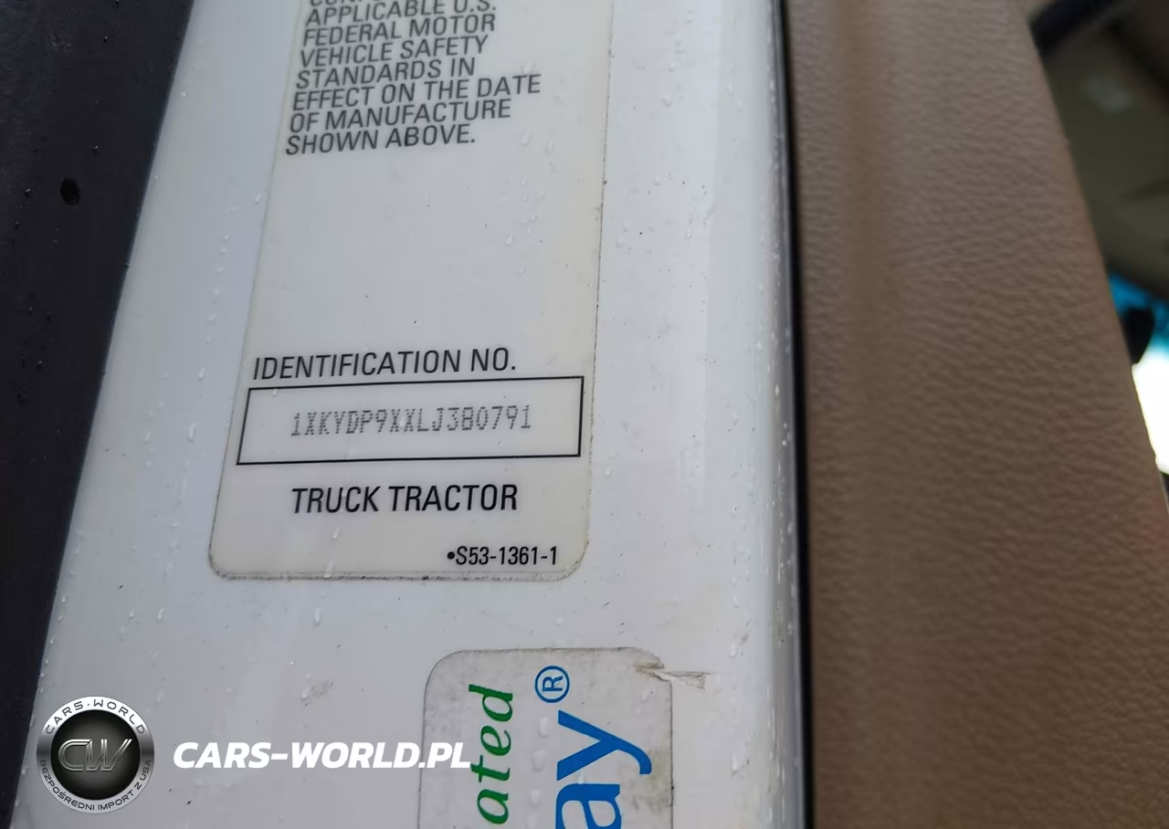 2020 Kenworth T680 VIN:1XKYDP9XXLJ380791 - 8