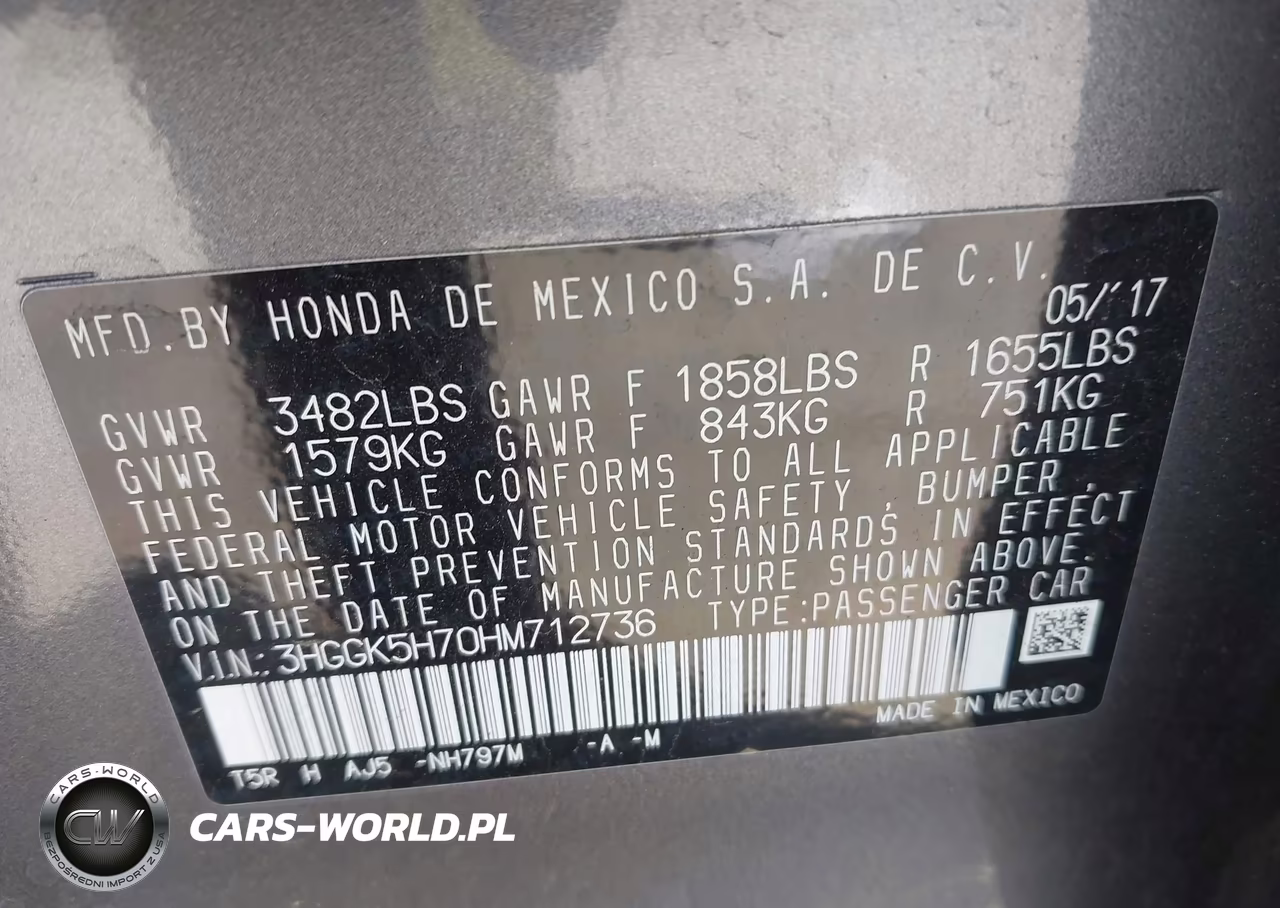 2017 Honda Fit Ex VIN:3HGGK5H70HM712736 - 9