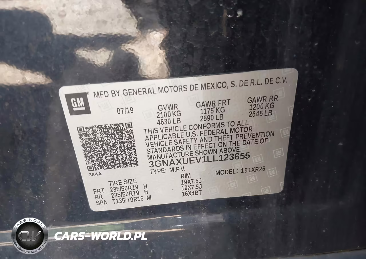 2020 Chevrolet Equinox Awd Lt 1.5L Turbo VIN:3GNAXUEV1LL123655 - 9