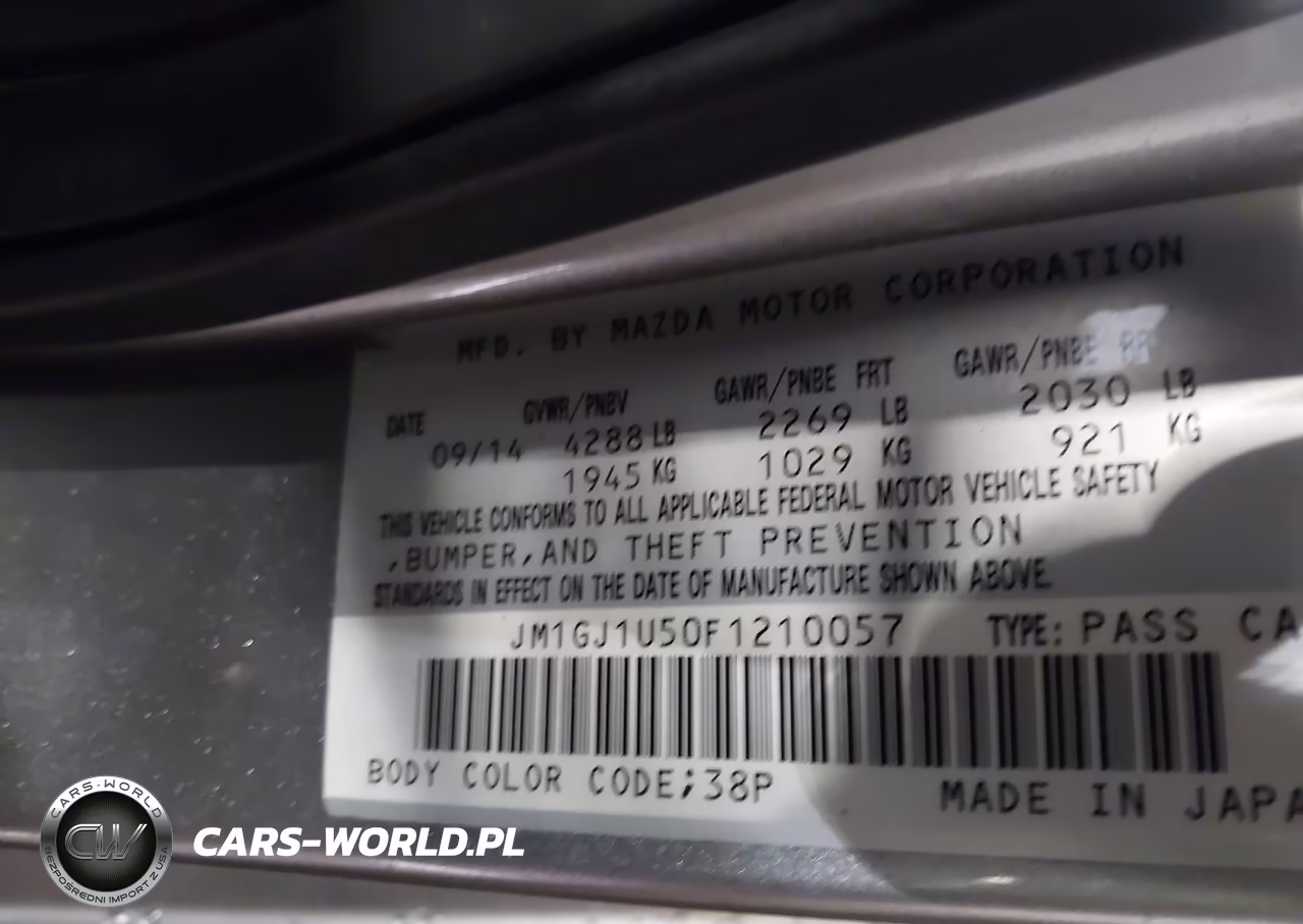 2015 Mazda Mazda6 I Sport VIN:JM1GJ1U50F1210057 - 9