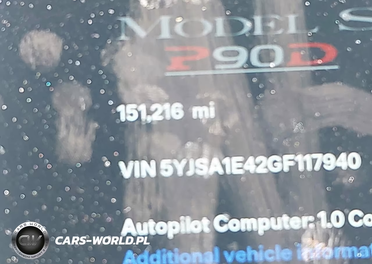 2016 Tesla Model S 90D-P100D-P85D-P90D VIN:5YJSA1E42GF117940 - 14