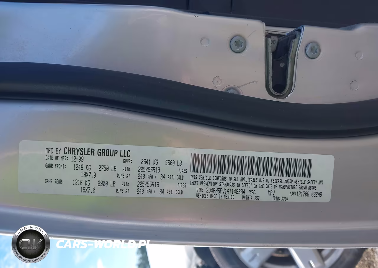 2010 Dodge Journey Sxt VIN:3D4PH5FV1AT148334 - 9