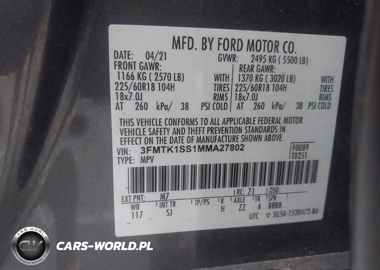 2021 Ford Mustang Mach-E Select VIN:3FMTK1SS1MMA27802 - 9