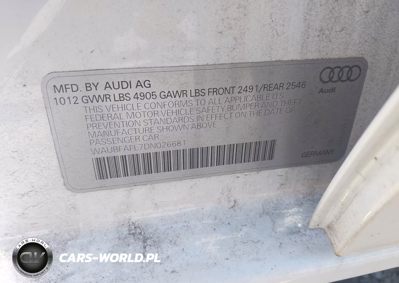 2013 Audi A4 2.0T Premium VIN:WAUBFAFL7DN026681 - 9