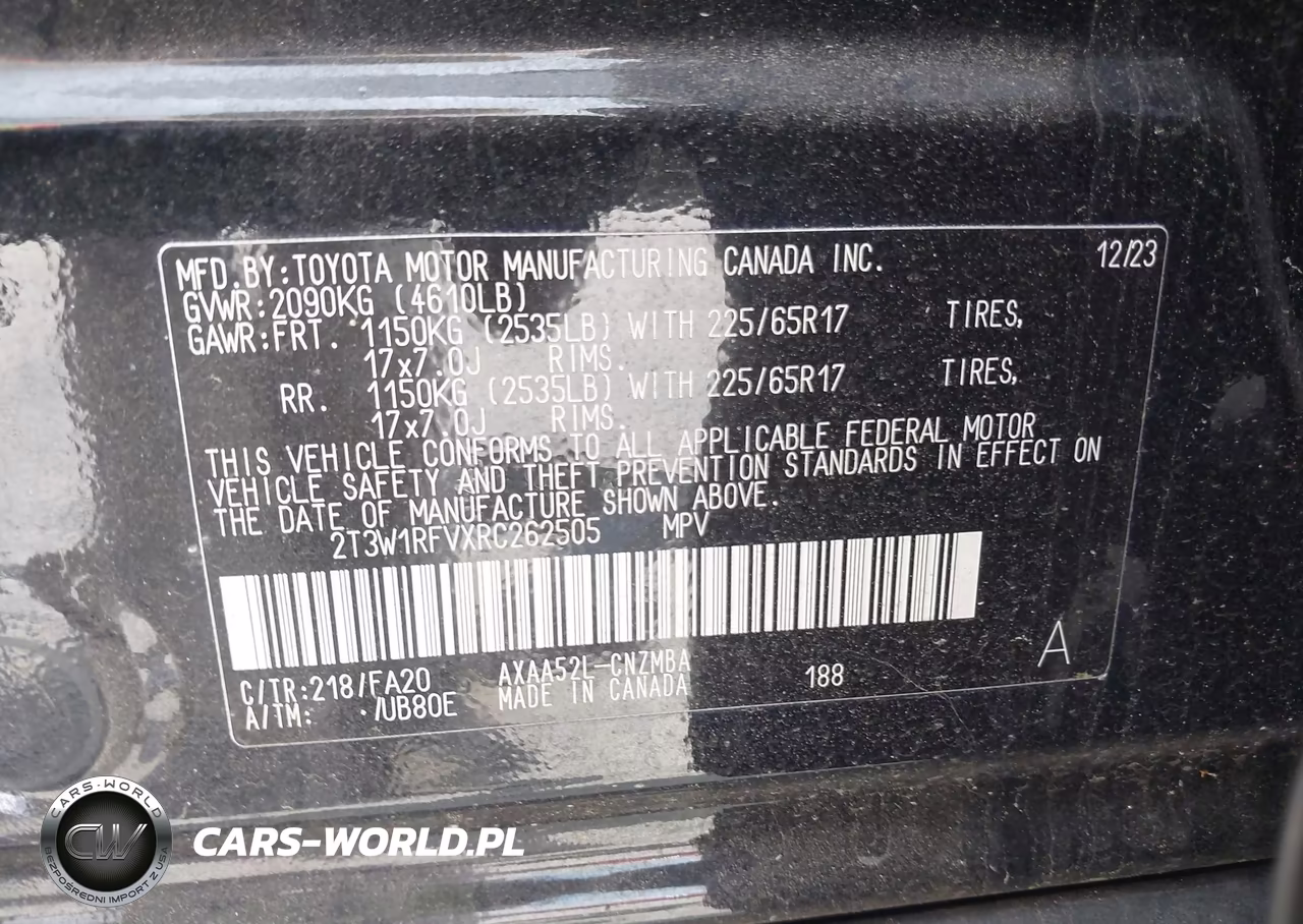 2024 Toyota Rav4 Xle VIN:2T3W1RFVXRC262505 - 9