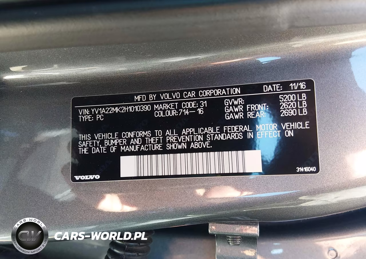 2017 Volvo S90 T6 Momentum VIN:YV1A22MK2H1010390 - 9